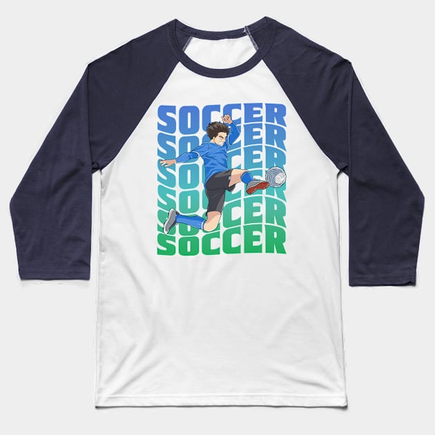 Soccer Player Boys Girls Youth Futbol Lover Gift Baseball T-Shirt by Noseking